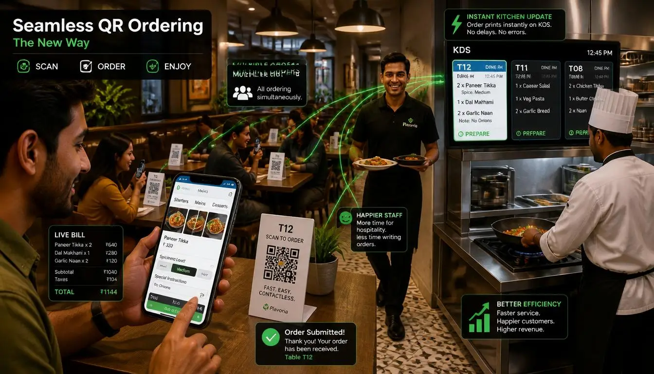Seamless QR Ordering: The Modern Interactive Tableside Ordering Solution