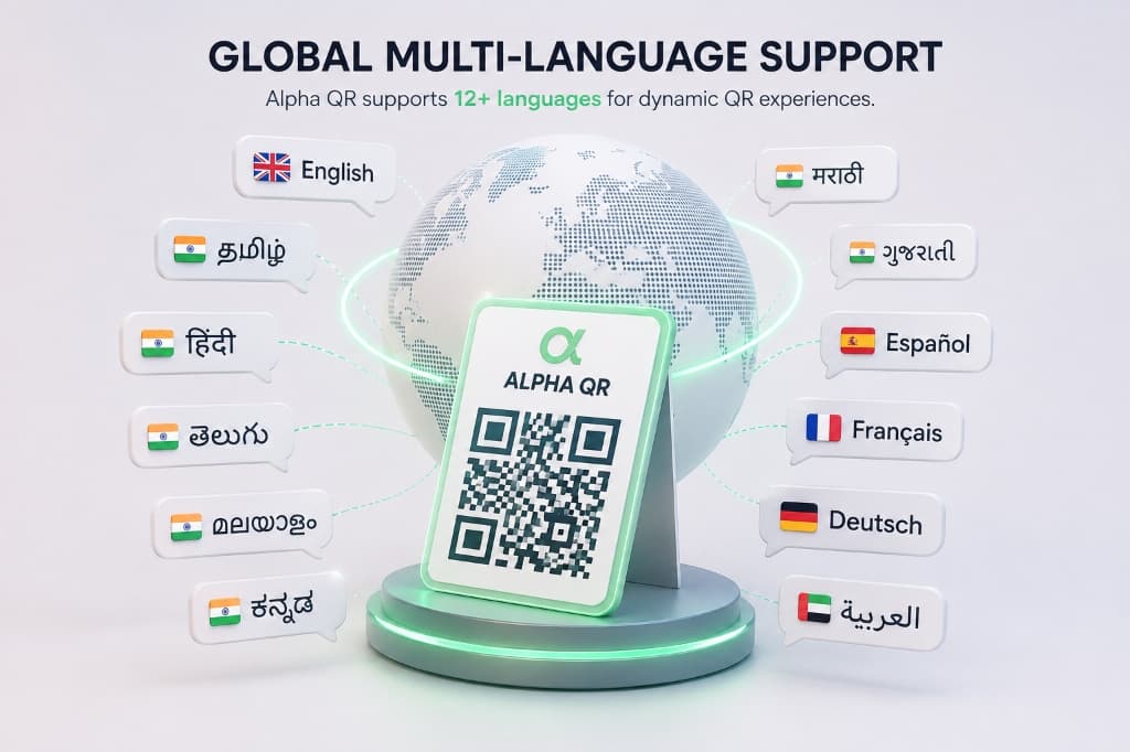 Alpha QR Introduces Global Multi-Language Support: 12+ Languages for Dynamic QR Codes